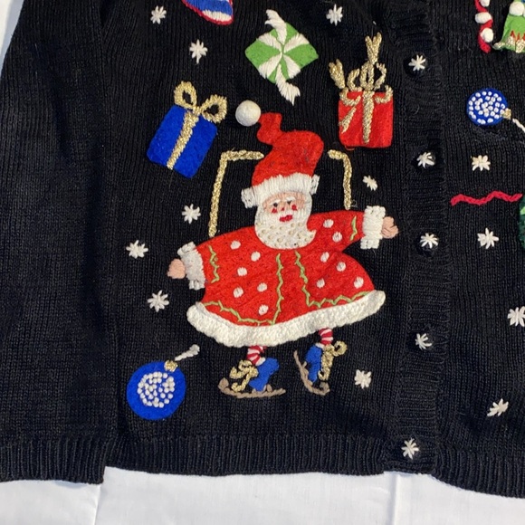 Vintage 90’s Tiara Christmas Sweater size LP - Picture 3 of 6